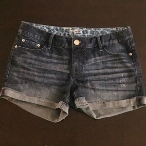 Denim shorts